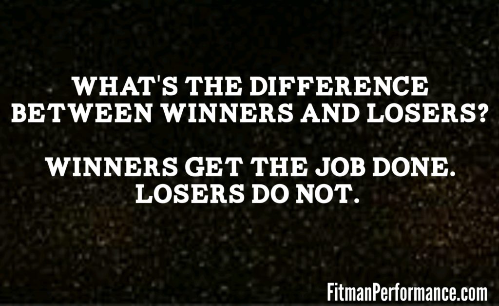 the difference between winners and losers