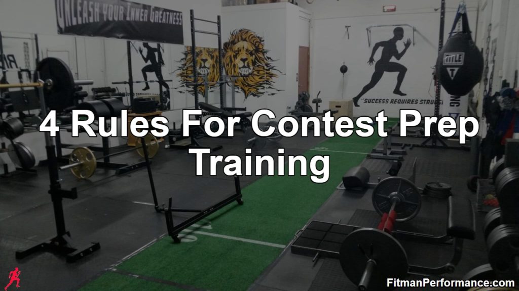 4 rules for contest prep training